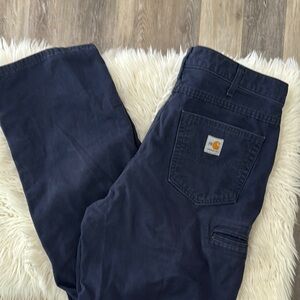 Carhartt Blue Relaxed Jeans Durable Workwear Size 34X34